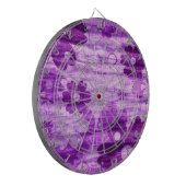 Cible De Fléchettes Violet Floral Vintage (Devant gauche)