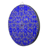 Cible De Fléchettes Virbrant bleu rétro (Devant droit)