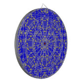 Cible De Fléchettes Virbrant bleu rétro (Devant gauche)