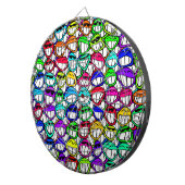 Cible De Fléchettes Visages souriants cool (Devant droit)