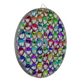 Cible De Fléchettes Visages souriants cool (Devant gauche)