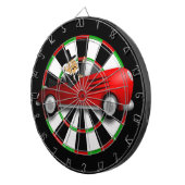 Cible De Fléchettes Voiture de sport convertible rouge (Devant droit)