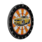 Cible De Fléchettes Voiture de sport jaune et noir (Devant gauche)
