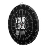 Cible De Fléchettes Votre logo avec code QR et texte modifiables (Devant droit)