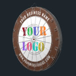 Cible De Fléchettes Votre logo Entreprise Texte personnalisé Tableau d<br><div class="desc">Couleurs et polices personnalisées - Concevez vos propres tableaux de bord personnalisés avec votre entreprise Logo et nom Site Web ou Texte personnalisé Entreprise Cible de flechettes personnalisée - Ajoutez votre logo / image ou code QR - Photo / et texte / Information / Plus - Redimensionnez et déplacez les...</div>
