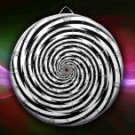 Cible De Fléchettes Vous Êtes Fou Hypnose Spirale<br><div class="desc">Vous voulez un vrai défi ? Préparez-vous à épicer votre salle de jeux avec ce tableau de bord en spirale noir et blanc rétro moderne! Parfait pour les amateurs de magie, d'hypnose et d'illusions optiques psychédéliques, ce tableau de fléchettes ajoute une touche d'amusement et de flair à votre homme caverne...</div>