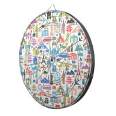 Cible De Fléchettes voyage mondial (Devant droit)