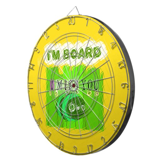 Cible De Fléchettes Whimsical Bored, mais la pensée de vous (Devant droit)