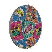 Cible De Fléchettes Whimsical Retro Comic Burst - Vibrant Pop Art (Devant gauche)