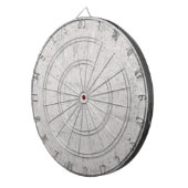 Cible De Fléchettes White Grey Art Lover Abstract Artist Painter (Devant droit)