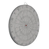Cible De Fléchettes White Grey Art Lover Abstract Artist Painter (Devant gauche)
