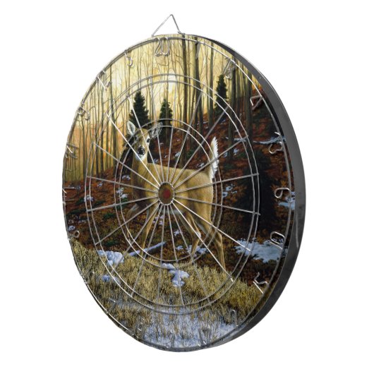 Cible De Fléchettes Whitetail Deer Doe dans la forêt d'automne (Devant droit)