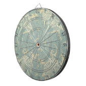 Cible De Fléchettes William Morris Classique Tulipe Bleu Floral (Devant droit)