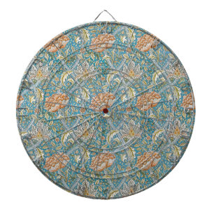 Cible De Fléchettes William Morris motif floral Windrush bleu