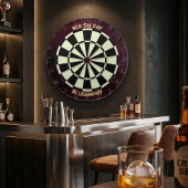 Cible De Fléchettes Win the Day Be Legendary Motivational Burgundy