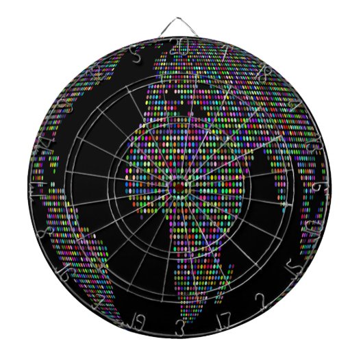 Cible De Fléchettes world earth planet globe (Devant)