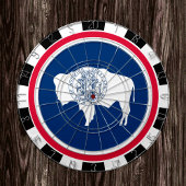 Cible De Fléchettes Wyoming Dartboard USA & Wyoming Flag / jeu