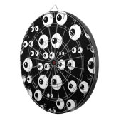 Cible De Fléchettes yeux blancs noirs (Devant droit)
