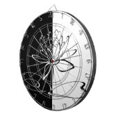 Cible De Fléchettes Yin Yang Black Lotus Blossom (Devant droit)