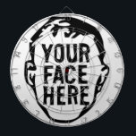 Cible De Fléchettes Your Face Here Dartboard<br><div class="desc">Looking For Something One-Of-A-Kind?
Easily upload photos,  artwork,  text,  and more!
CREATE YOUR OWN CUSTOM ITEM NOW</div>