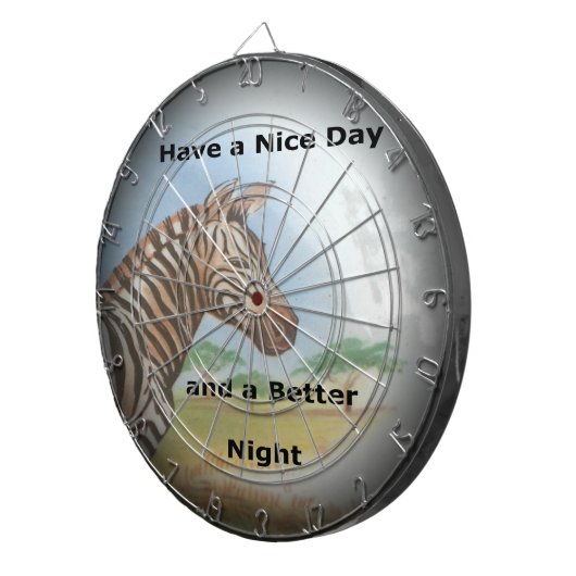 Cible De Fléchettes Zebra Portrait, Amboseli : L'Esprit du Savann (Devant droit)