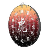 Cible De Fléchettes Zodiac chinois sur Festive Red Gold Arrière - plan (Devant droit)