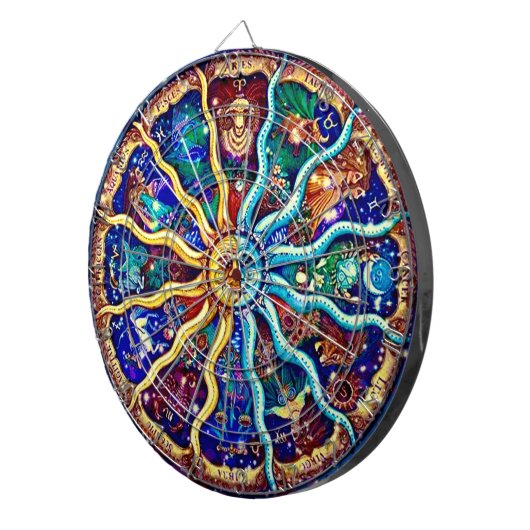 Cible De Fléchettes “Zodiaque”  (Devant droit)