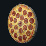 Cible de pizza<br><div class="desc">Une idée à moitié cuit peut-être, mais la pizza est censée être amusement. Il d'autant plus amusement quand vous pouvez jeter un dard à lui ! Mis lui dans votre pièce de chahut ou dans la barre, ou le joint de pizza de famille. Ou grand pour quelqu'un qui aime juste...</div>