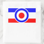 Cible de scooter moyen avec bandes Stickers Rectan (Sac)