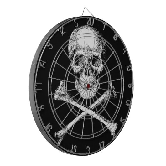 Cible d'os de crâne et de croix (Devant gauche)