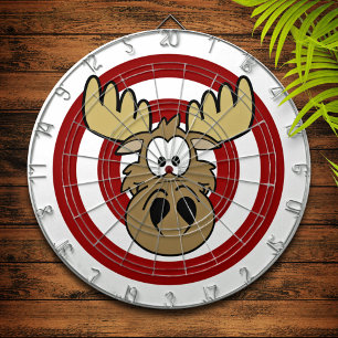 Cible rouge orignal drôle Bull's Eye Moose