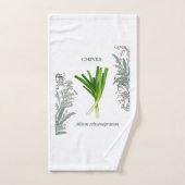 Ciboulette — Allium schoenoprasum (Serviette à main)