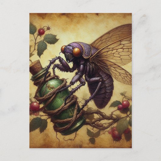 Cicada Briefkaart (Voorkant)