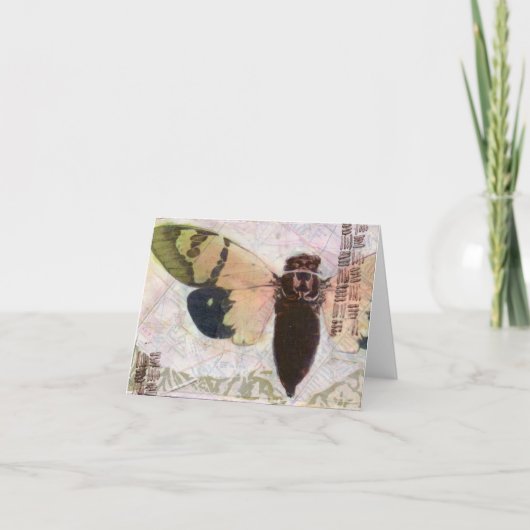 Cicada-briefkaart Kaart (Voorkant)
