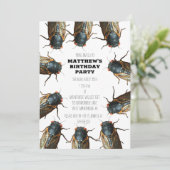 Cicada Bug, Insecten Foto gepersonaliseerd Kaart (Staand voorkant)