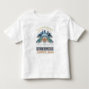Cicada Concert Tour 2024 Illinois Cicada Broods Kinder Shirts