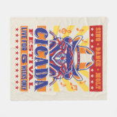 Cicada Country Music Festival Fleece Deken (Voorkant (Horizontaal))