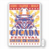 Cicada Country Music Festival Sticker (Voorkant)