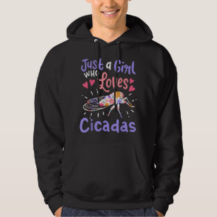 Cicada Insect: een meisje dat van Cicades houdt Hoodie