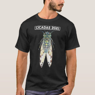 Cicada Insect Volwassenen Kinder 2021 Waterverf Bu T-shirt