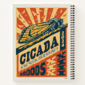 Cicada Invasion 2024 Brief Pers Notitieboek (Achterkant)