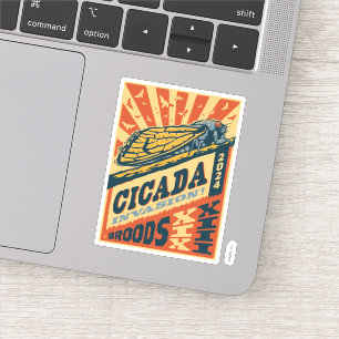 Cicada Invasion 2024 Brief Pers Sticker