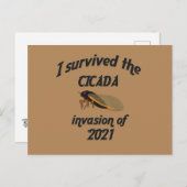 Cicada Invasion Briefkaart (Voorkant / Achterkant)