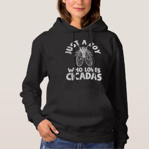 Cicada is gewoon een jongen die van Cicades houdt Hoodie