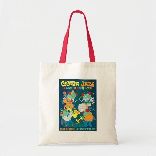 Cicada Jazz Jam Sessie Tote Bag (Voorkant)