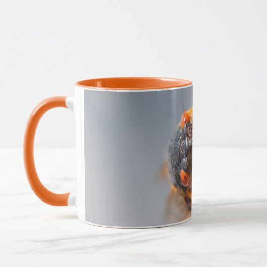 Cicada Mania Magicicada Orange Mug (Gauche)