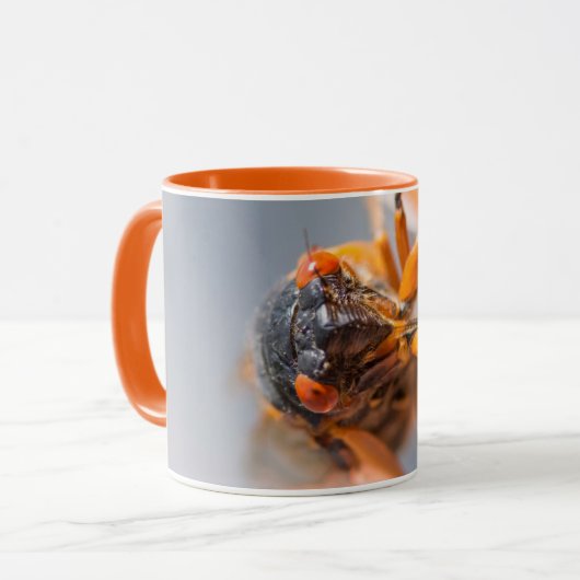 Cicada Mania Magicicada Orange Mug (Devant gauche)