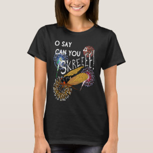 Cicada Meme 4 juli Zomer Patriottische Quote VS T-shirt
