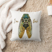 Cicada Pilow, Cicadoidea, Insect Bug, Entomology Kussen (Deken)