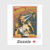 Cicada schreeuwende dame 2024 sticker (Vel)